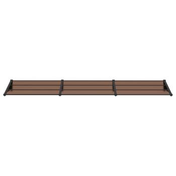 Türvordach Schwarz 358,5x90 cm Polycarbonat
