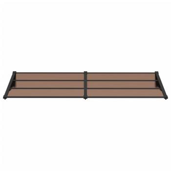 Türvordach Schwarz 239x90 cm Polycarbonat