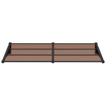 Türvordach Schwarz 199x90 cm Polycarbonat