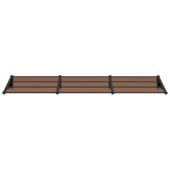 Türvordach Schwarz 297,5x90 cm Polycarbonat