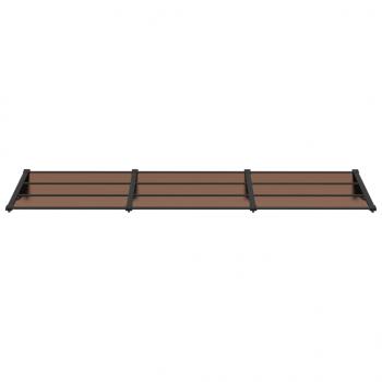 Türvordach Schwarz 297,5x90 cm Polycarbonat