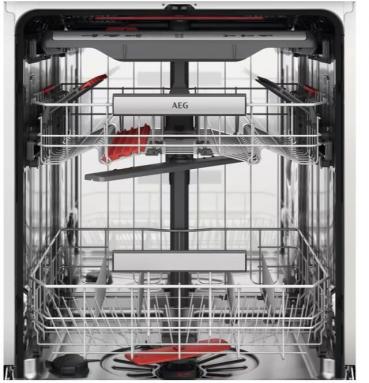 AEG FSE76738P Vollintegrierter Geschirrspüler, 60 cm breit, 14 Maßgedecke, AquaControl, WLAN, AirDry, AutoSense, 7 Spülprogramme, 4 Temperaturen, Time beam White, LED-Innenbeleuchtung