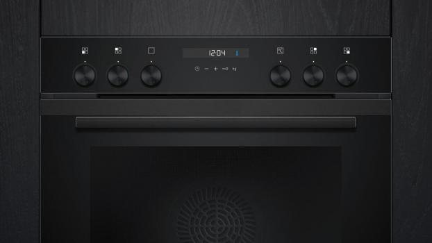 Siemens EEK: A+ Einbau-Herd-Set EQ522IAAB (HE217GBB4 + EI631CFB1E), Induktion, 60cm breit, 71L, cookControl10, 3D Heißluft, softMove, Rahmenlos aufliegend, Deep black inox