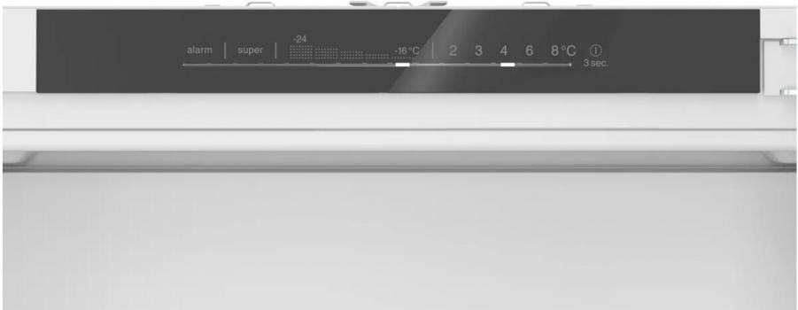 Bosch KIL82ADD0 Serie 6 Einbau Kühlschrank mit Gefrierfach, Nischenhöhe 177,5 cm, 280 L, Festtürtechnik, VitaFresh, Superkühlen, weiß
