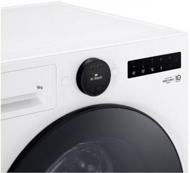 LG F4WX809YC 9kg Frontlader Waschmaschine, 60 cm breit, 1400 U/Min, AquaStop, ThinQ (WLAN), Kindersicherung, Steam, weiß
