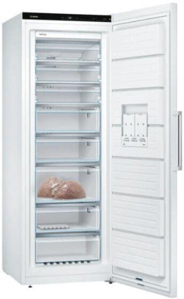 Bosch GSN58DWDV Stand Gefrierschrank, 70 cm breit, 366 L, NoFrost, FreshSense, BigBox, LED Beleuchtung, weiß