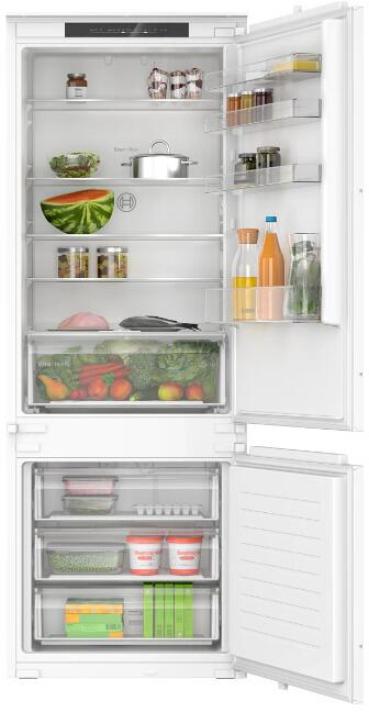 ARDEBO.de Bosch KBN96NSE0 Serie 2 Einbau Kühl-Gefrierkombination, Nischenhöhe 194 cm, 383 L, Schlepptür, HomeConnect, EcoMode, weiß