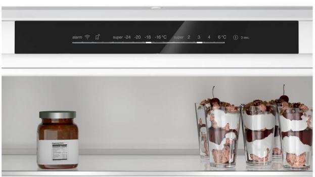 Bosch KBN96NSE0 Serie 2 Einbau Kühl-Gefrierkombination, Nischenhöhe 194 cm, 383 L, Schlepptür, HomeConnect, EcoMode, weiß