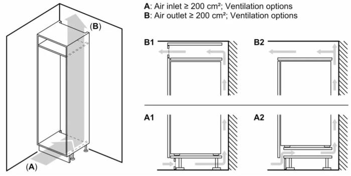 Bosch KIL82NSE0 Serie 2 Einbau Kühlschrank mit Gefrierfach, Nichenhöhe 177,5 cm, 280 L, Schlepptürtechnik, Vario Zone, weiß