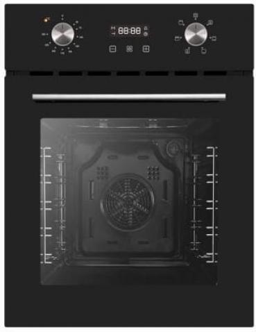 ARDEBO.de PKM EBO6-45 EEK: A Einbaubackofen, 45 cm breit, 50 L, Grillfunktion, Timer, TouchDisplay, schwarz