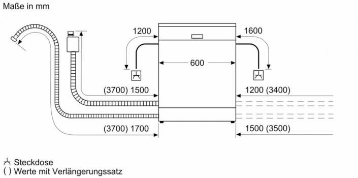 Bosch SMS6ECC12E Serie 6 Stand Geschirrpüler, 60 cm breit, 14 Maßgedecke, AquaStop, Kindersicherung, HomeConnect, Gebürsteter schwarzer Stahl mit Anti-Fingerprint