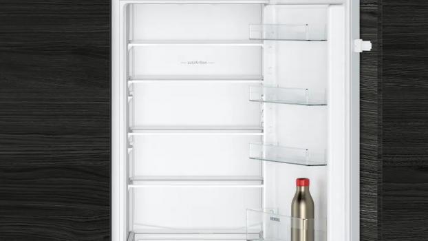 Siemens KI87VNSE0 iQ100 Einbau Kühl-Gefrierkombination, Nischenhöhe 177,5 cm, 270 L, Schleppscharnier, lowFrost, auto Airflow, safety Glas