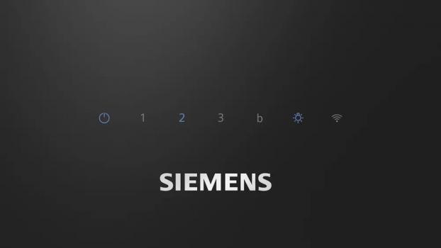 Siemens LC87KFN60 iQ300 A+ Kopffreihaube, 80 cm breit, 768 m³/h, cook Connect System, iQdrive Motor, Leistung 3-stufig + 1 Intensiv, Klarglas, schwarz bedruckt