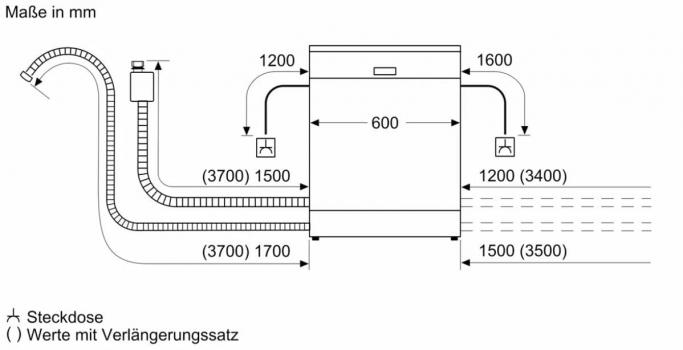 Bosch SMD6ECX12E Serie 6 Vollintegrierter Geschirrspüler, 60 cm breit, 14 Maßgedecke, AquaStop, Vario Schublade, TimeLight, HomeConnect, Kindersicherung