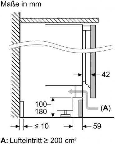 Bosch GUN21ADE0 Einbau Gefrierschrank, 60 cm breit, 85 L, Festtürtechnik, NoFrost, Supergefrieren, Energiesparfunktion, weiß