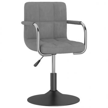 Barhocker Hellgrau Samt