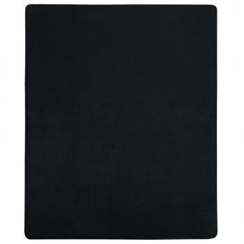 Spannbettlaken Jersey Schwarz 90x200 cm Baumwolle