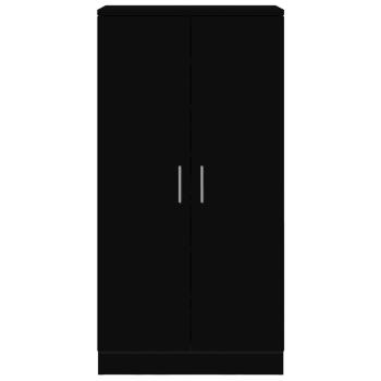 Schuhschrank Schwarz 55x35x108 cm Holzwerkstoff