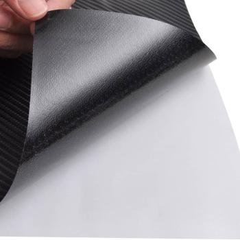 Autofolien 2 Stk. 4D Schwarz 100x150 cm+50x150 cm