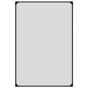 Magnet-Insektenschutz für Fenster Anthrazit 80x120 cm