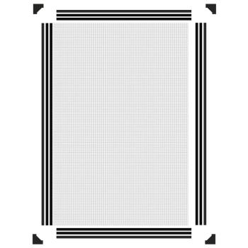 Magnet-Insektenschutz für Fenster Anthrazit 80x120 cm