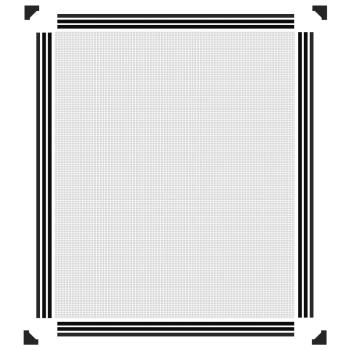 Magnet-Insektenschutz für Fenster Anthrazit 100x120 cm