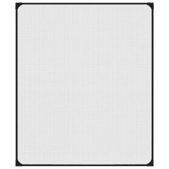Magnet-Insektenschutz für Fenster Anthrazit 100x120 cm