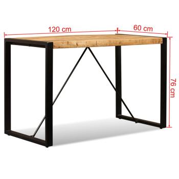 Esstisch Raues Massives Mangoholz 120 cm