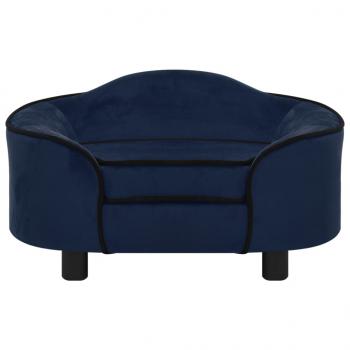 Hundesofa Blau 67x47x36 cm Plüsch