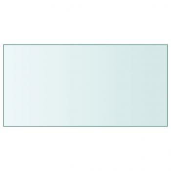 ARDEBO.de - Tischplatte Transparent 50x100 cm Hartglas