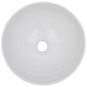 2-tlg. Badmöbel-Set Keramik Weiß