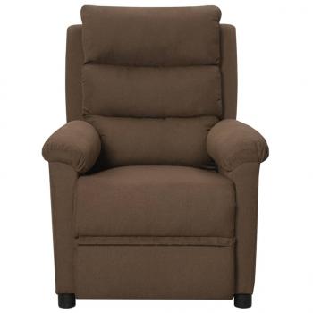 Massagesessel Braun Stoff