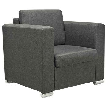 Sessel Dunkelgrau Stoff