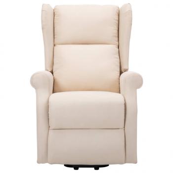 Aufstehsessel Creme Stoff