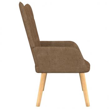 ARDEBO.de - Relaxsessel mit Hocker Taupe Stoff