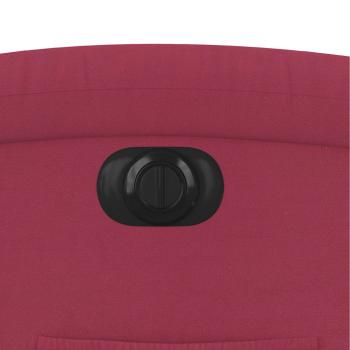 Relaxsessel mit Aufstehhilfe Elektrisch Weinrot Samt