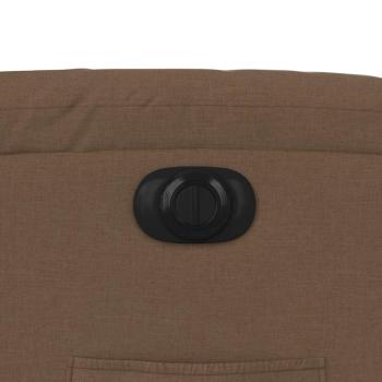 Relaxsessel mit Aufstehhilfe Elektrisch Braun Stoff