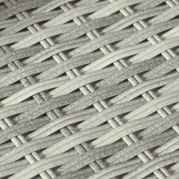 6-tlg. Garten-Sofagarnitur mit Kissen Hellgrau Poly Rattan