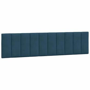 Bett mit Matratze "Hanko" Blau 200x200 cm Samt