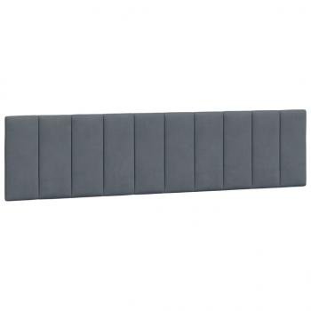 Bett mit Matratze Dunkelgrau 200x200 cm Samt