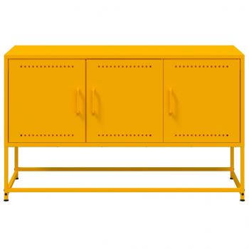 TV-Schrank Senfgelb 100,5x39x60,5 cm Stahl
