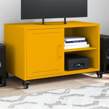 ARDEBO.de - TV-Schrank Senfgelb 68x39x43,5 cm Stahl