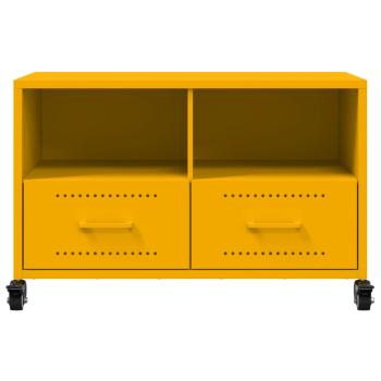TV-Schrank Senfgelb 68x39x43,5 cm Stahl