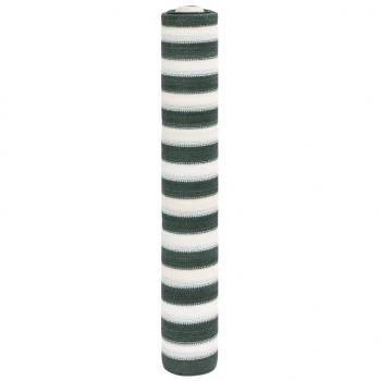 ARDEBO.de - Zaunblende Grün und Weiß 1,5x10 m HDPE 150 g/m²