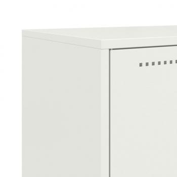 TV-Schrank Weiß 68x39x60,5 cm Stahl