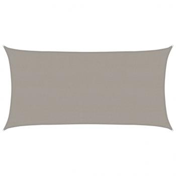Sonnensegel 160 g/m² Rechteckig Hellgrau 2x3,5 m HDPE