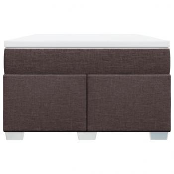 Boxspringbett mit Matratze Dunkelbraun 120x200 cm Stoff
