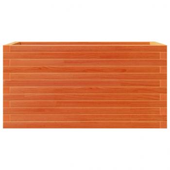 Pflanzkübel Wachsbraun 90x40x46 cm Massivholz Kiefer