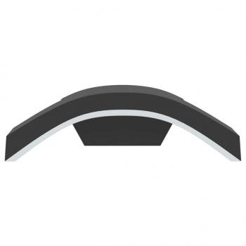 LED-Außenwandleuchten 2 Stk. Schwarz Aluminiumdruckguss