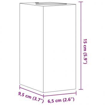 Außenwandleuchten 2 Stk. Schwarz Aluminiumdruckguss